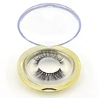 Faux Strip mink lashes 3D eyelash extension magnetic lashes own branding custom logo