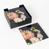 square acrylic table cup placemats black plastic coasters set with printed photo custom