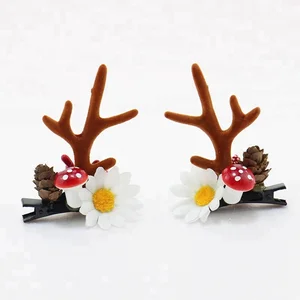 Home Decoration Deer Head Wall Hanging Plastic Deer Antlers