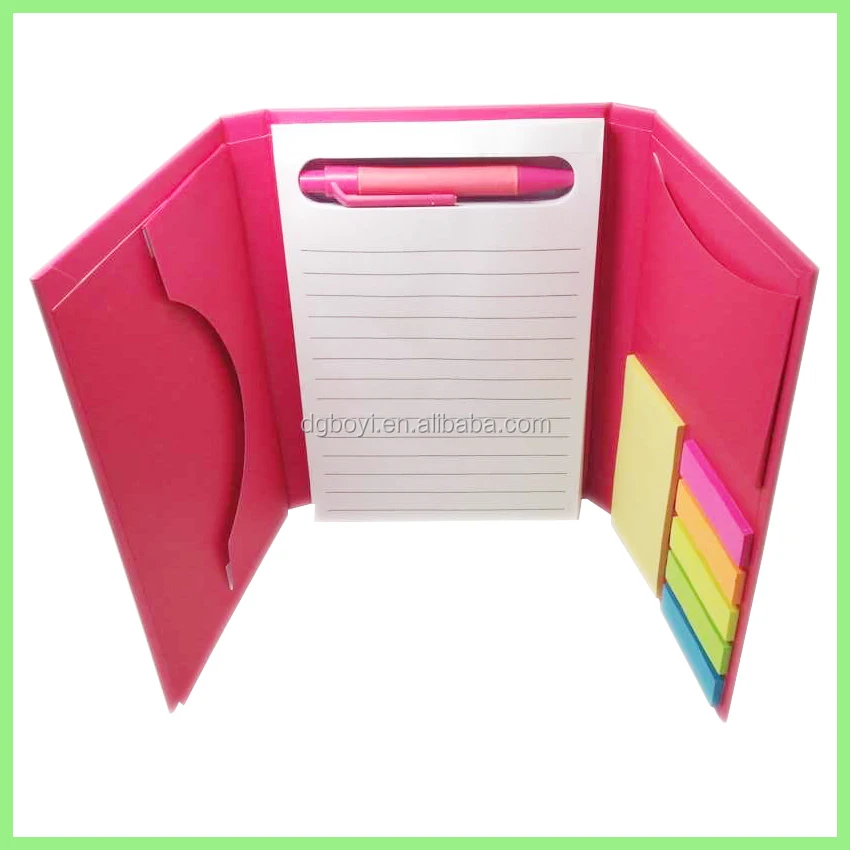 notebook with pen as office and stationery promotional gift