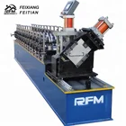 Fashionable patterns light steel c structure hat roll channel forming frame plate iron sheet purlin making machine