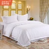 China Hotel Supply 250TC 100% Cotton 3cm Satin Stripe Hotel Collection/ Hotel Bed Sheet