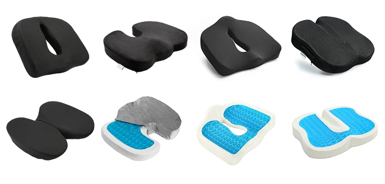 Orthopaedic Breathable Patent Health Memory Foam Butterfly Shape Seat Cushion With Zippered Washable Cover