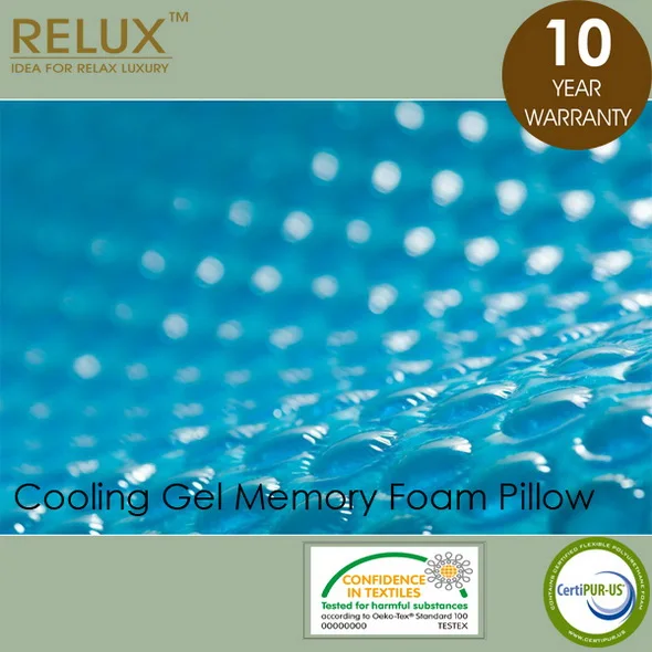 cooling gel pillow-contour