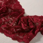 Dubai Lace Market Dark Red Lace Trim Fabric