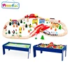 2019 Factory Wholesale Price New Wooden Train Toys Set Table For Kids T160008