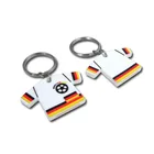 Custom Design Football T shirt shape PVC Keychain ,Football Club Jersey PVC Keychain