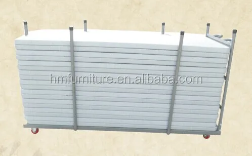 Norman trolley for the rectangular tables's transport and storage