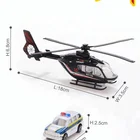 Car Toys Fire Truck Police Helicopter With Mini Car Diecast Car Model Toys
