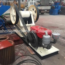 The diesel engine and jaw crusher set