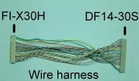 FI-X30H lvds cable covered by Al foil fit to the panel with Jae connector - ANKUX.COM