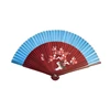 Meifan Womens Multi Color Handmade Cotton Lace Folding Hand Fan