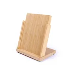 Cell Phone Tablet Stand, Bamboo Tablet Dock: Stand Compatible, All iOS & Android Smartphone, Tablet