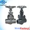 API forged carbon steel threded butt weld gate globe valves Class 800
