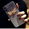 Luxury brand Diamond Bee Glitter soft case for iphone 6 S 7 8 plus X XR XS Max hard cover for samsung galaxy S8 S9 S10 E Note 9