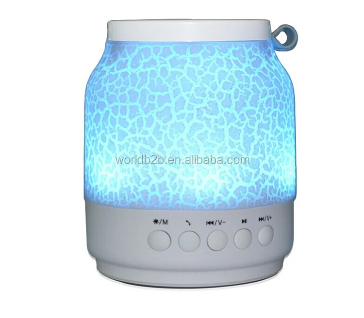 New Portable Mini Wireless Speaker with Colorful LED Light Super Bass Sound - ANKUX.COM