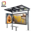 guose good quality solar power bus stop shelter