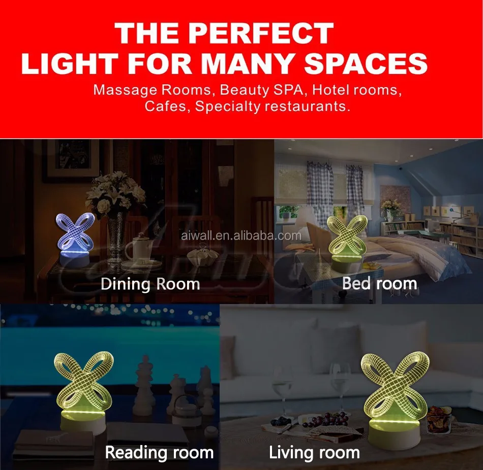 stars gifts with xmas tree night light acrylic desk lamps for