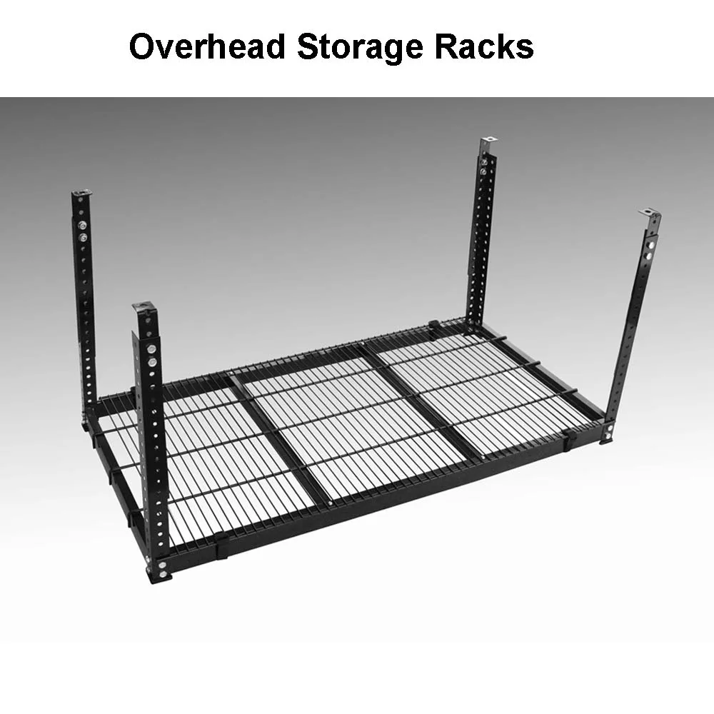 Robuste Réglable Plafond Monté Rack garage étagères de rangement