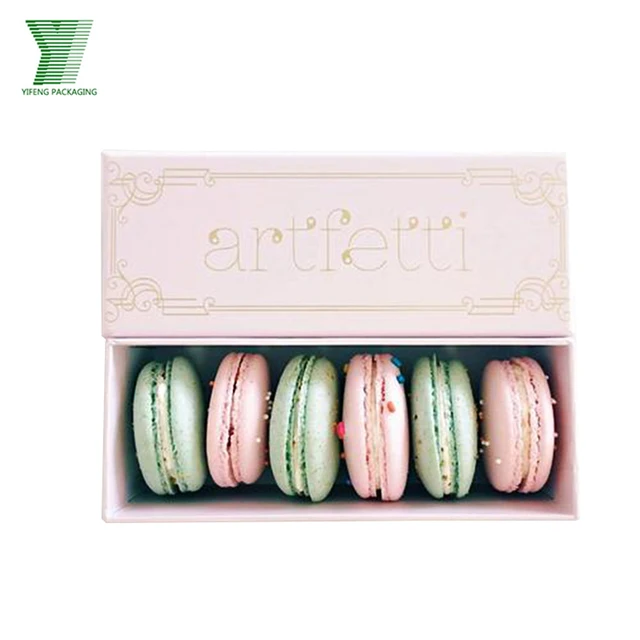 Cardboard Custom Made Personal Logo Food Cookies Packaging Macarons Box