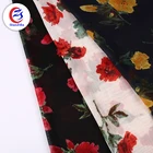cheap printed patterned silk and chiffon fabric floral french