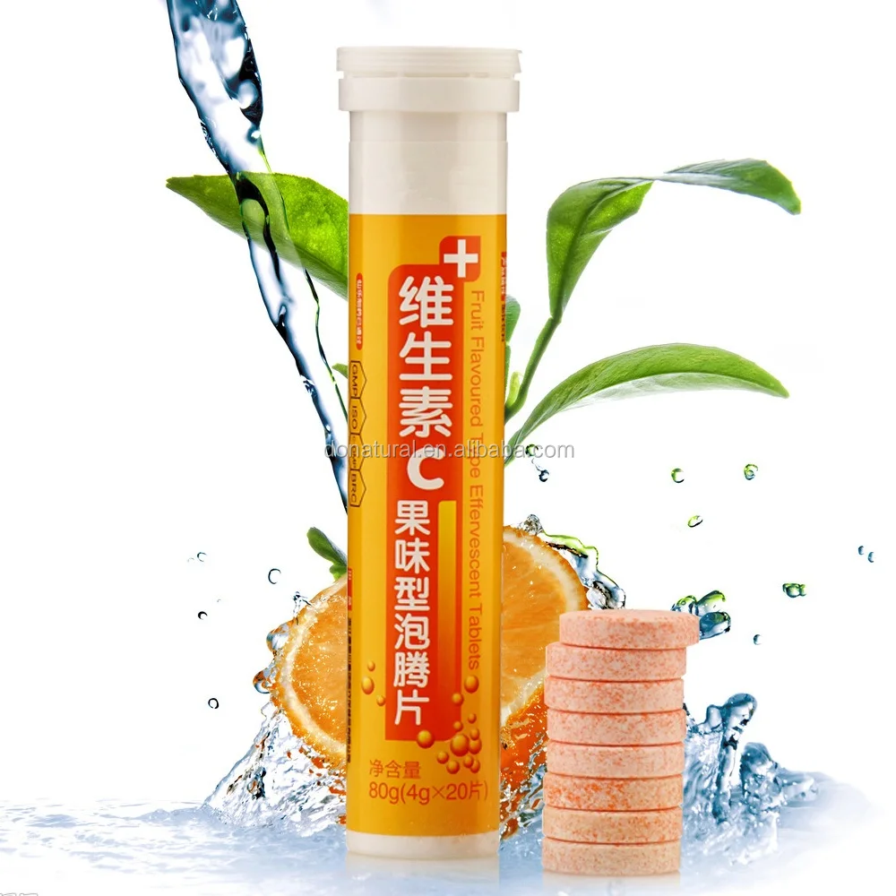 Hot Sale Vitamin C Effervescent Tablet Skin Whitening Effervescent