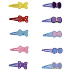 New Trend Pvc Bow-knot Hair Snap clip Custom Hair bow Hairpins for Baby Girl