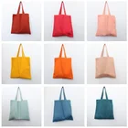 Custom Print Small Grocery Canvas 8oz100% Cotton Carry Tote shopping bag