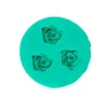 3D Rose Flower Silicone Chocolate Fondant Cake Candle Soap Moulds