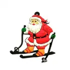 New selling kids gift toy multi color Santa Claus Christmas pvc fridge magnets