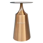 Rose gold decorative stainless steel metal table leg custom table base small coffee table feet