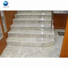 Factory direct supply step stone river white granite stair tread with competitive price