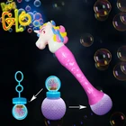 Toys Bubble Led Toy Wands Light Up Toys LED Unicorn Bubble Wand