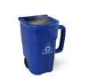 3D Environmental dustbin ceramic recyclable bucket mug