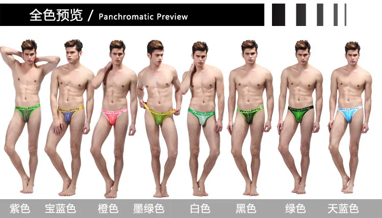 Custom Men's Short Triangle mesh underwear sey breathable mesh briefs Sey Low rise men's briefs Shorts Mens Calzoncillos hombre