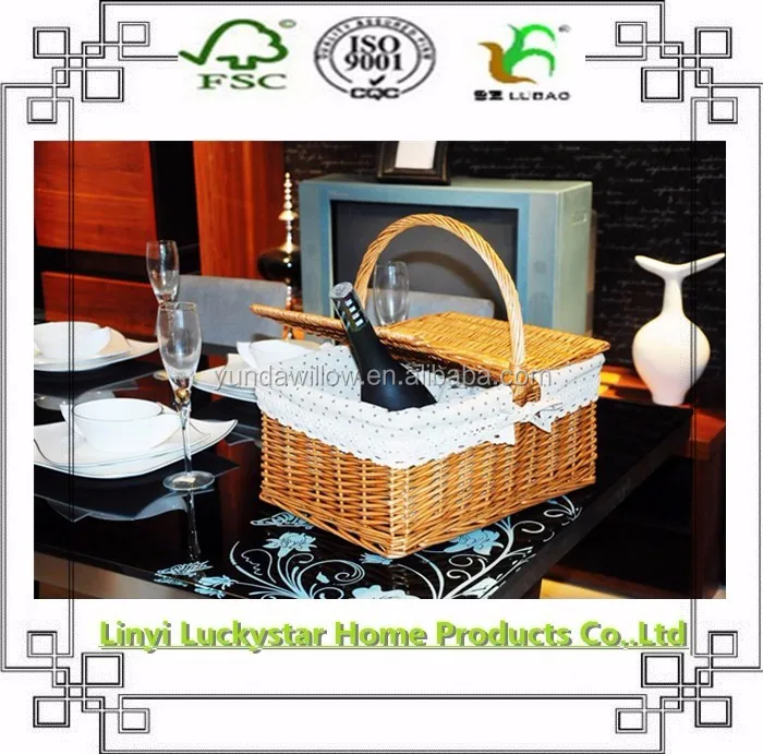 2016 wholesale bulk picnic willow basket