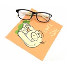logo printed computer brush microfiber lens cleaning cloth