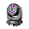 bee eye moving head lights19X40w Rgbw full color 4 in1 Zoom+Wash+Beam effect stage lights with vortex effect for tv show events