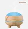 Unique Ultrasonic Bluetooth Speaker Aroma Diffuser,Natural Wooden Grain Air Humidifier 300ml for Baby &Home Product