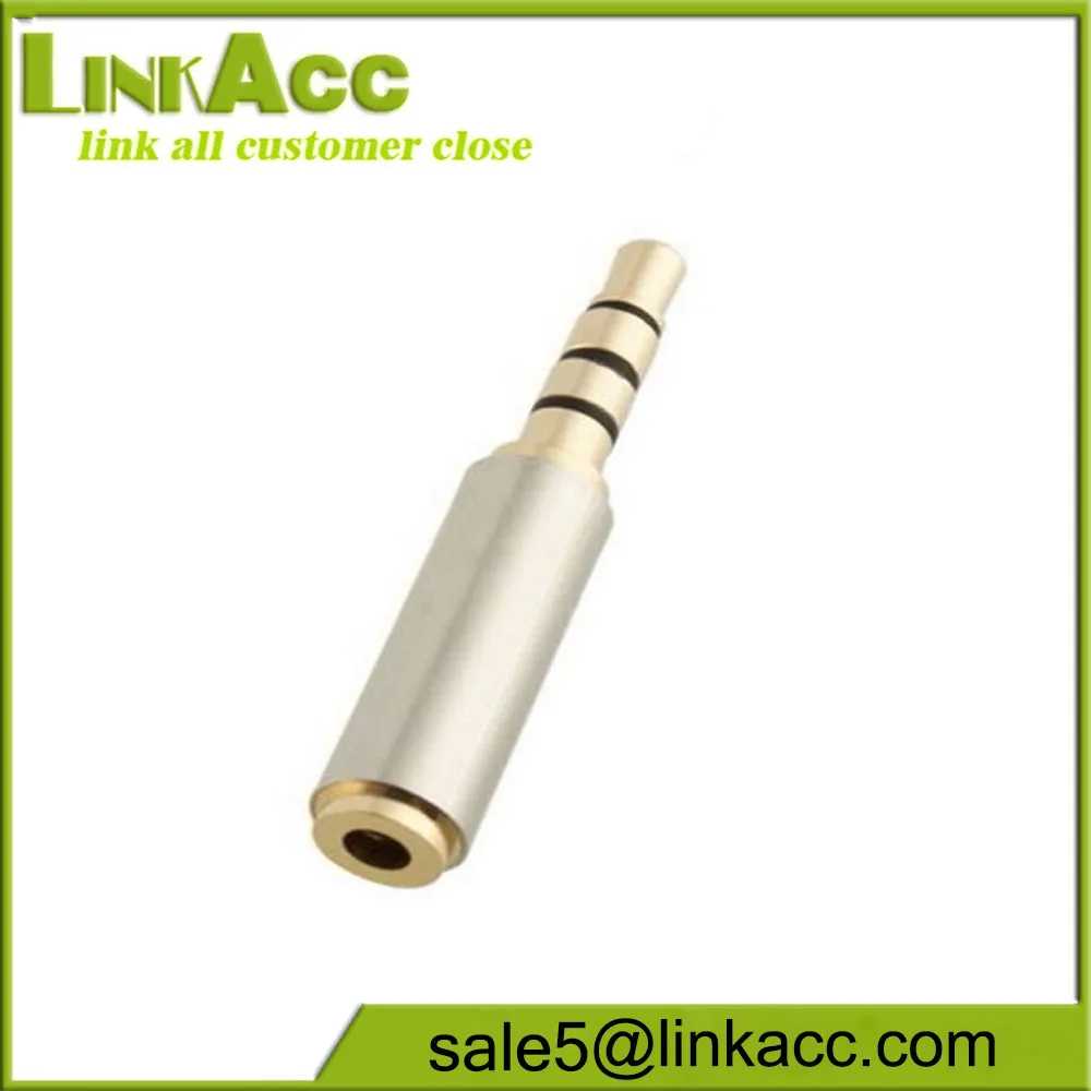 LKCL513 Gold 3.5mm Male to 2.5mm Female Stereo Audio Headphone Jack Adapter - ANKUX.COM