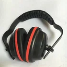 Red ear muffs CE approved fashionable safety sound proof ear muff