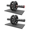 Exercise the abdominal muscle power wheel workout the ab with non-slip kneeling pad