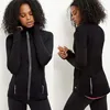 Woman Sport Wear Tops Black Reflective Trim Sports Jackets Long Sleeve Sport Gym Shirt Women Athletic Apparel Manufacturers