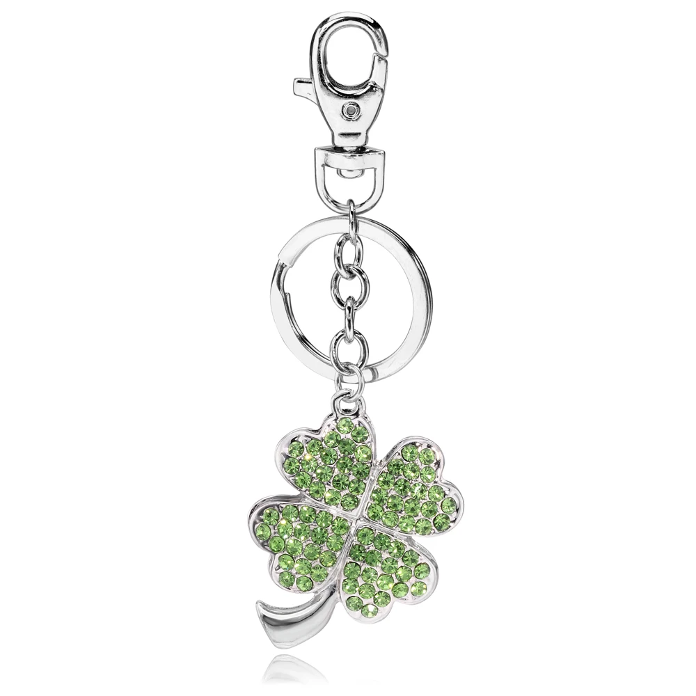 gifts & crafts  keychain  clover keychain  green four leaf