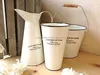 Set of 3 Enamel Trade Show Hottest Metal Flower Jug/Metal Milk Pot/Metal Flower Dispalyer_Alibaba Golden Supplier