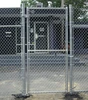 Metal garden galvanized diamond mesh fence chain link fence double swing gate designs
