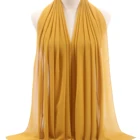 Wholesale Muslim Monochrome Cotton Hijab Cap Scarf For Women