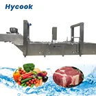 Automated canned chicken meat pie thermal meat processing thawing equipment production line