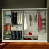 Space saving home furniture, wall wooden clothes wardrobe designs