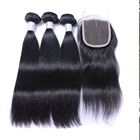 Peruvian hair 3 bundles wefts weave full frontal closure with bundles for sale